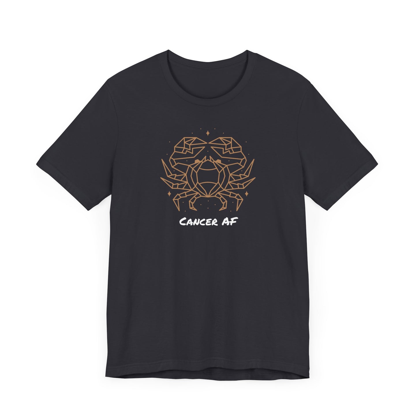 Cancer Star Crab AF T-Shirt | Fun Cancer T-Shirt | Zodiac T-Shirt | Zodiac Sign Shirt | Astrology | Star Sign | Unisex Jersey Short Sleeve Tee
