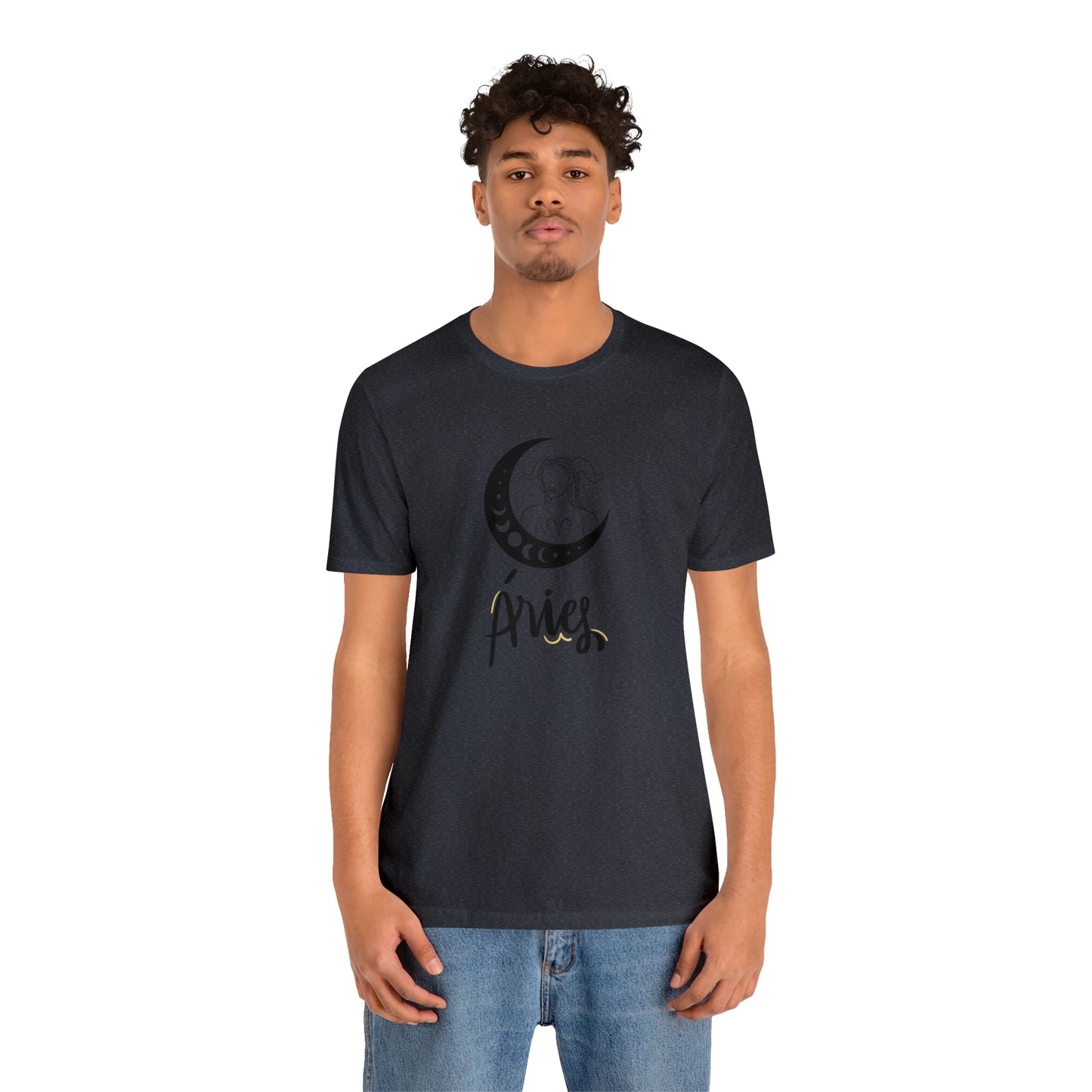 Aries Moon Goddess AF T-Shirt | Fun Aries T-Shirt | Zodiac T-Shirt | Zodiac Sign Shirt | Astrology | Star Sign | Unisex Jersey Short Sleeve Tee