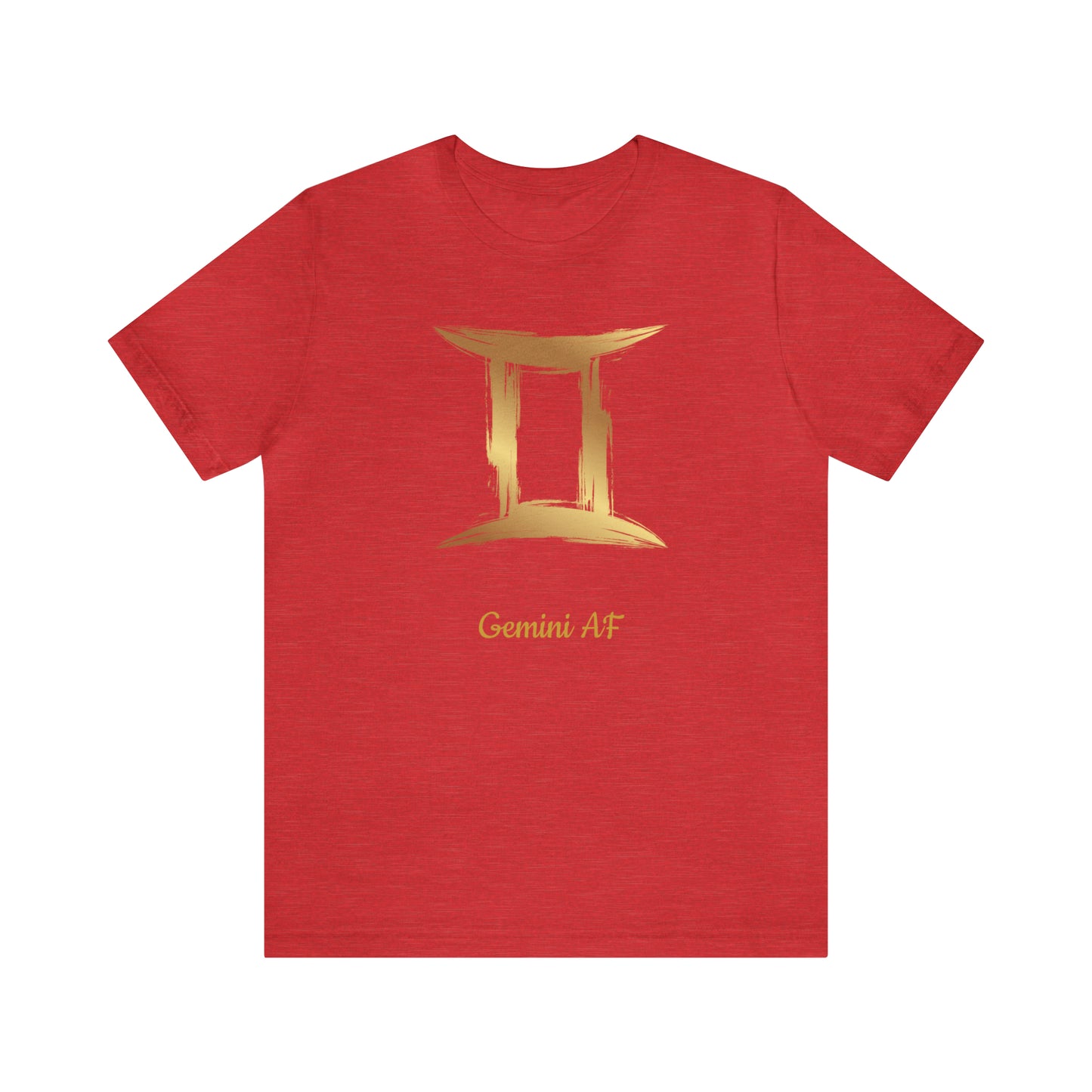 Gemini Symbol AF T-Shirt | Fun Gemini T-Shirt | Zodiac T-Shirt | Zodiac Sign Shirt | Astrology | Star Sign | Unisex Jersey Short Sleeve Tee