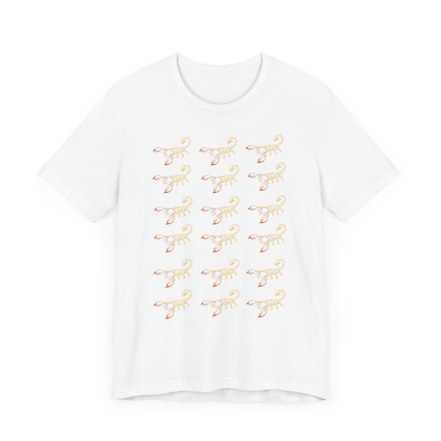 Scorpio Symbol Pattern T-Shirt | Fun Scorpio T-Shirt | Zodiac T-Shirt | Zodiac Sign Shirt | Astrology | Star Sign | Unisex Jersey Short Sleeve Tee