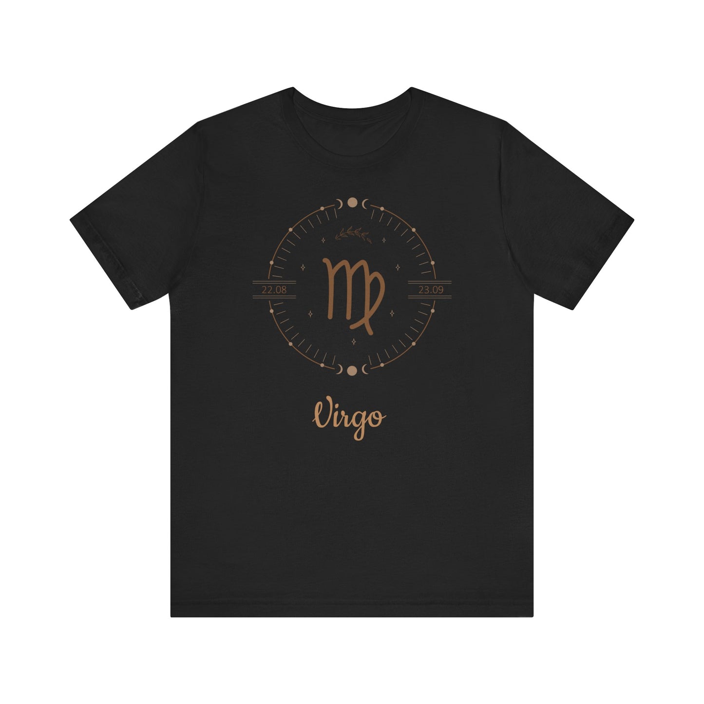 Virgo Symbol T-Shirt And Dial | Fun Virgo T-Shirt | Zodiac T-Shirt | Zodiac Sign Shirt | Astrology | Star Sign | Unisex Jersey Short Sleeve TeeUnisex Jersey Short Sleeve Tee