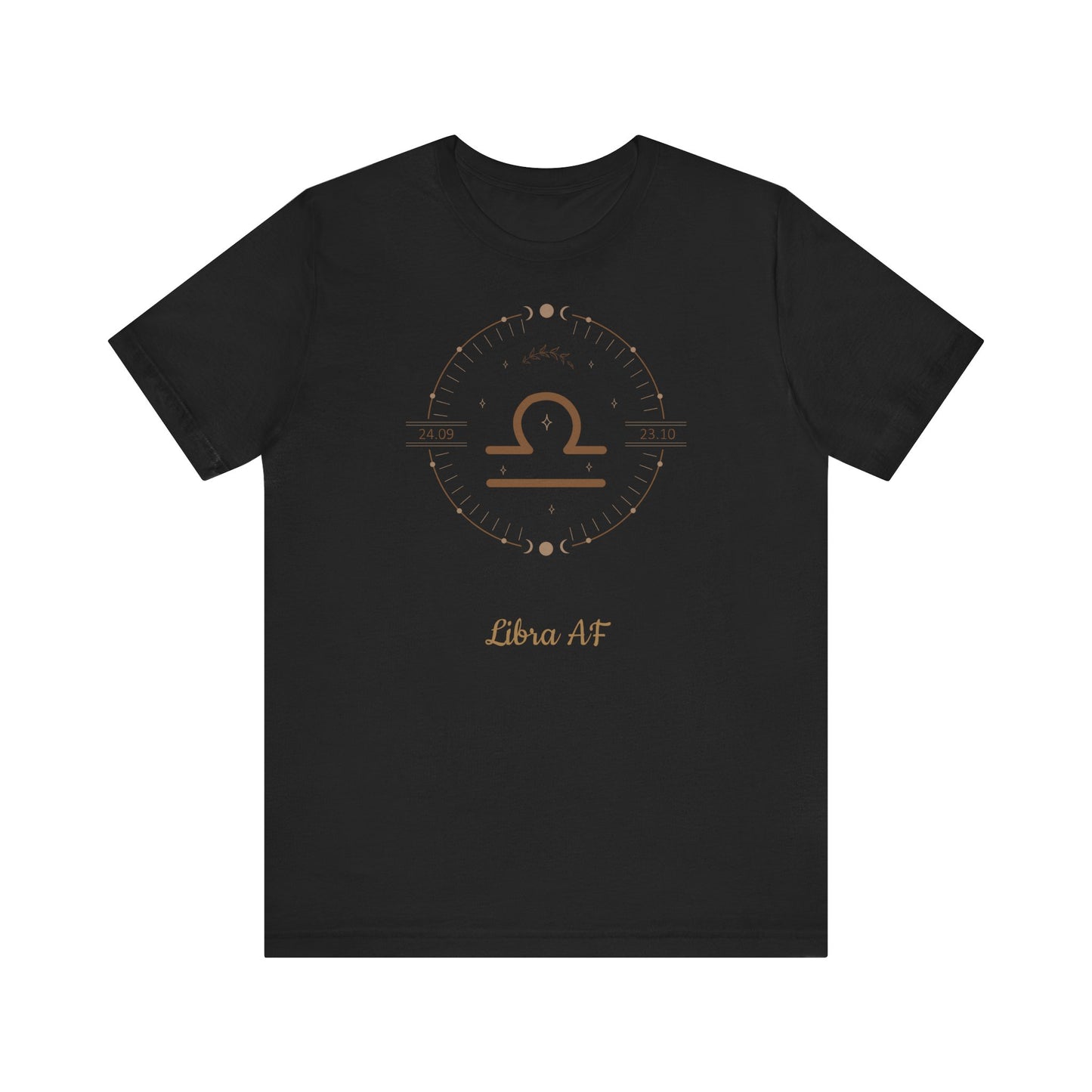Libra AF Symbol T-Shirt | Fun Libra T-Shirt | Zodiac T-Shirt | Zodiac Sign Shirt | Astrology | Star Sign | Unisex Jersey Short Sleeve Tee