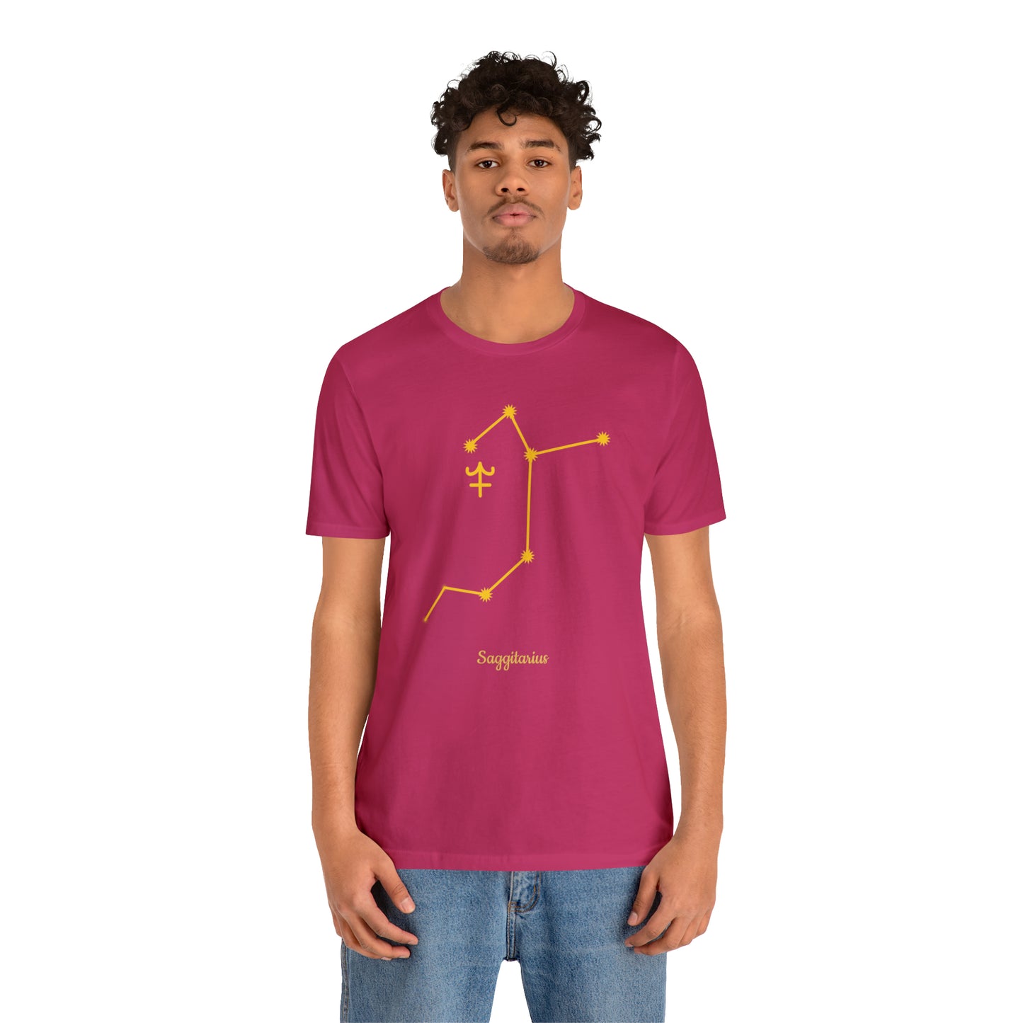 Sagittarius Stars T-Shirt | Fun Sagittarius T-Shirt | Zodiac T-Shirt | Zodiac Sign Shirt | Astrology | Star Sign | Unisex Jersey Short Sleeve Tee