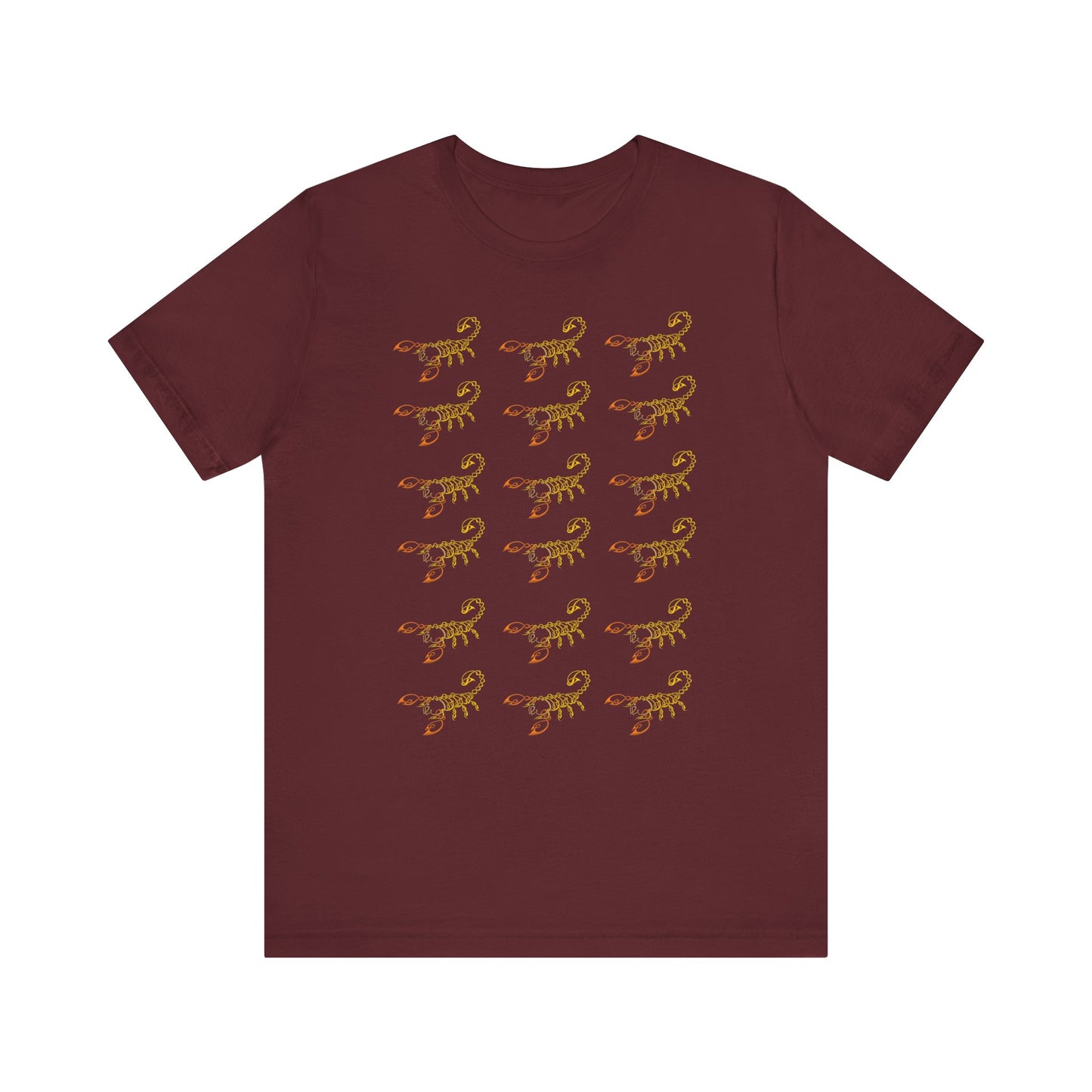Scorpio Symbol Pattern T-Shirt | Fun Scorpio T-Shirt | Zodiac T-Shirt | Zodiac Sign Shirt | Astrology | Star Sign | Unisex Jersey Short Sleeve Tee