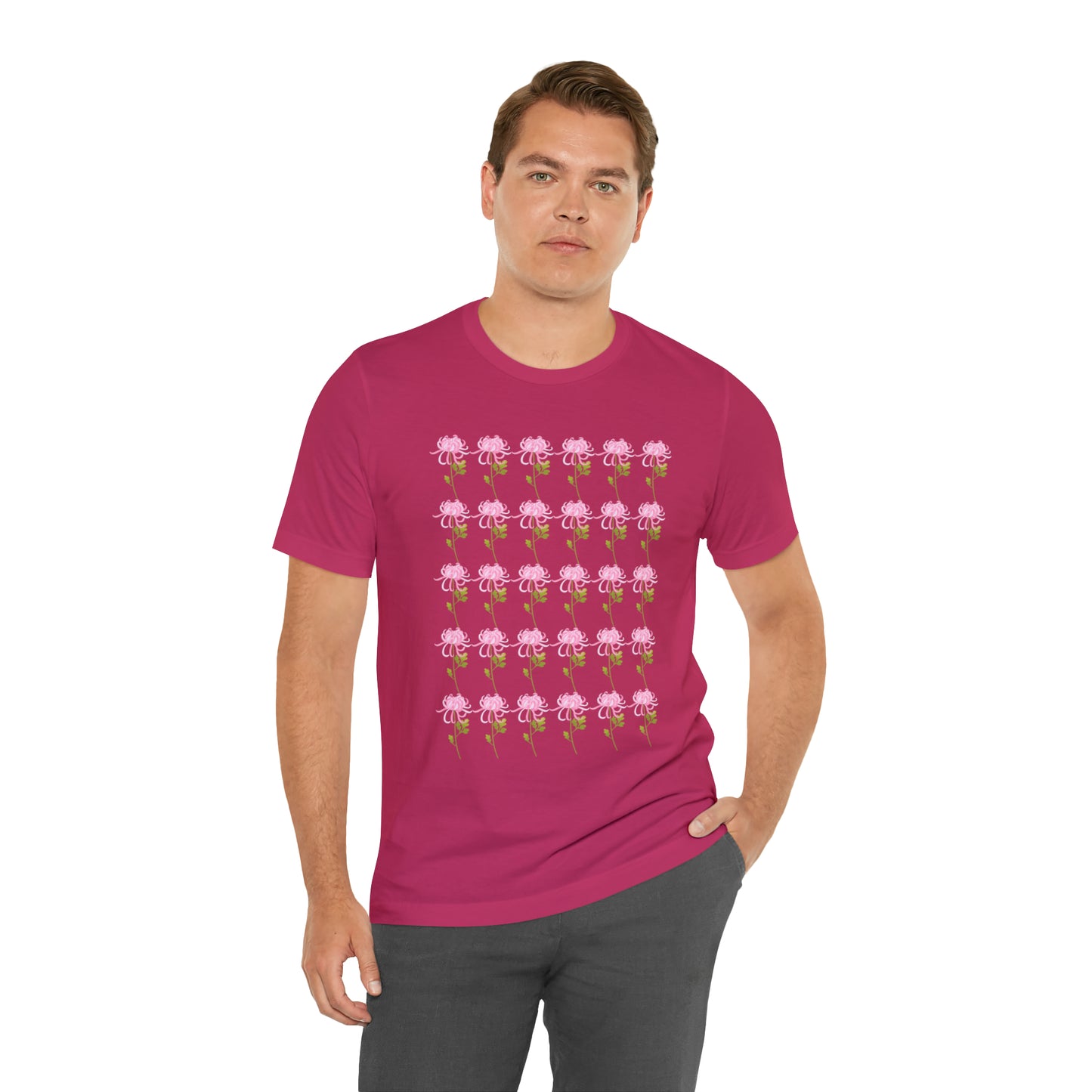Scorpio Small Flower Pattern T-Shirt | Fun Scorpio T-Shirt | Zodiac T-Shirt | Zodiac Sign Shirt | Astrology | Star Sign | Unisex Jersey Short Sleeve Tee