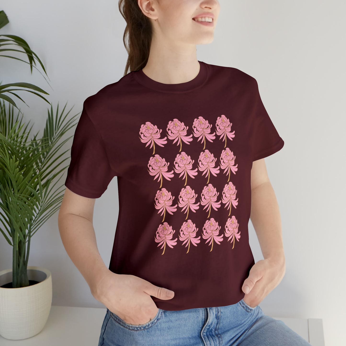 Scorpio Flower Pattern T-Shirt | Fun Scorpio T-Shirt | Zodiac T-Shirt | Zodiac Sign Shirt | Astrology | Star Sign | Unisex Jersey Short Sleeve Tee