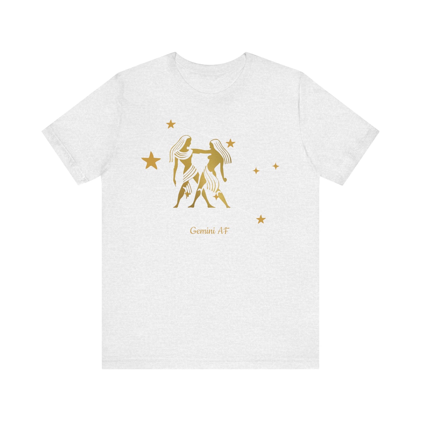 Gemini Egyptian Symbol AF T-Shirt | Fun Gemini T-Shirt | Zodiac T-Shirt | Zodiac Sign Shirt | Astrology | Star Sign | Unisex Jersey Short Sleeve Tee