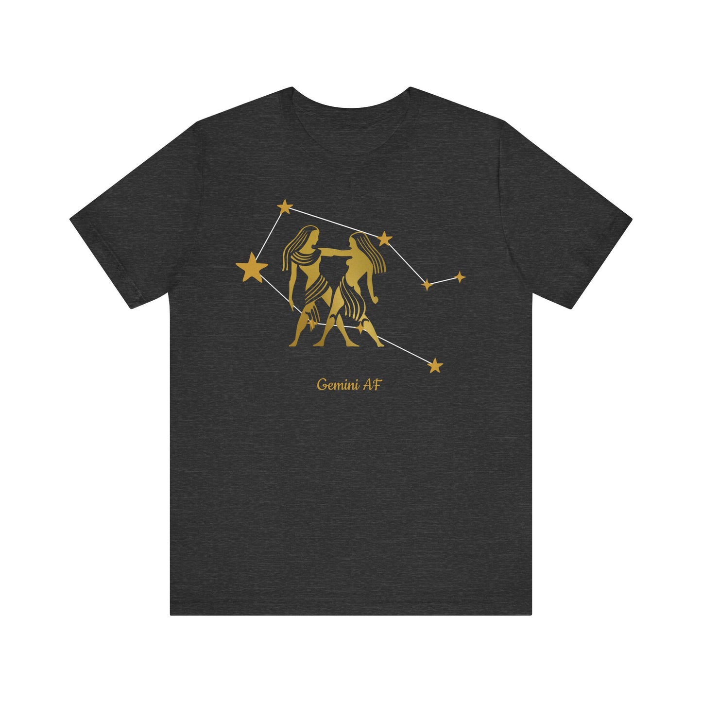 Gemini Egyptian Symbol AF T-Shirt | Fun Gemini T-Shirt | Zodiac T-Shirt | Zodiac Sign Shirt | Astrology | Star Sign | Unisex Jersey Short Sleeve Tee