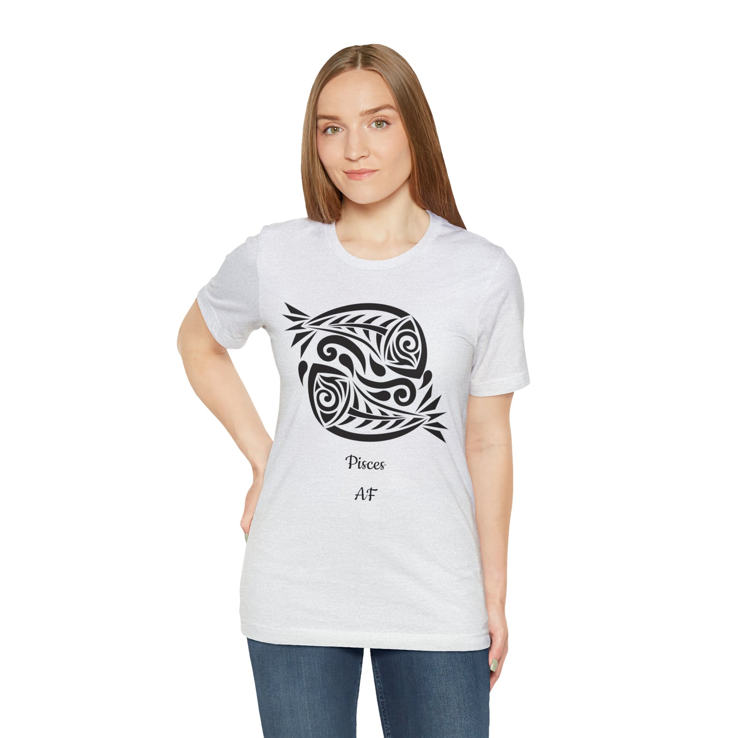 Pisces AF T-Shirt | Fun Pisces T-Shirt | Zodiac T-Shirt | Zodiac Sign Shirt | Astrology | Star Sign | Unisex Jersey Short Sleeve Tee