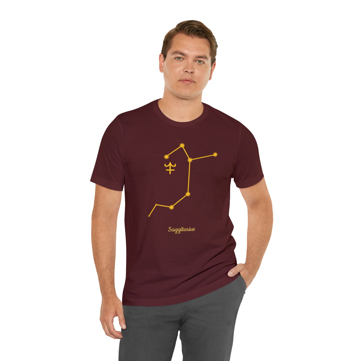 Sagittarius Stars T-Shirt | Fun Sagittarius T-Shirt | Zodiac T-Shirt | Zodiac Sign Shirt | Astrology | Star Sign | Unisex Jersey Short Sleeve Tee