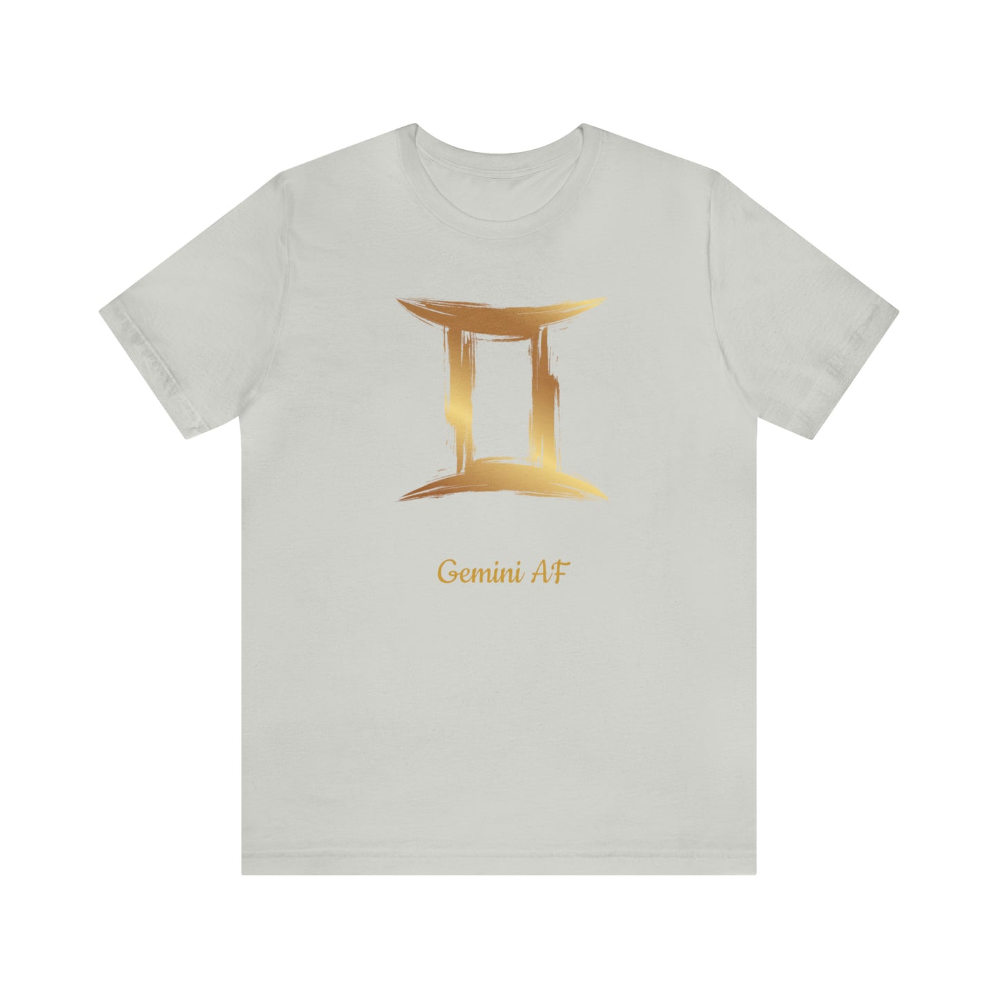Gemini Symbol AF T-Shirt | Fun Gemini T-Shirt | Zodiac T-Shirt | Zodiac Sign Shirt | Astrology | Star Sign | Unisex Jersey Short Sleeve Tee