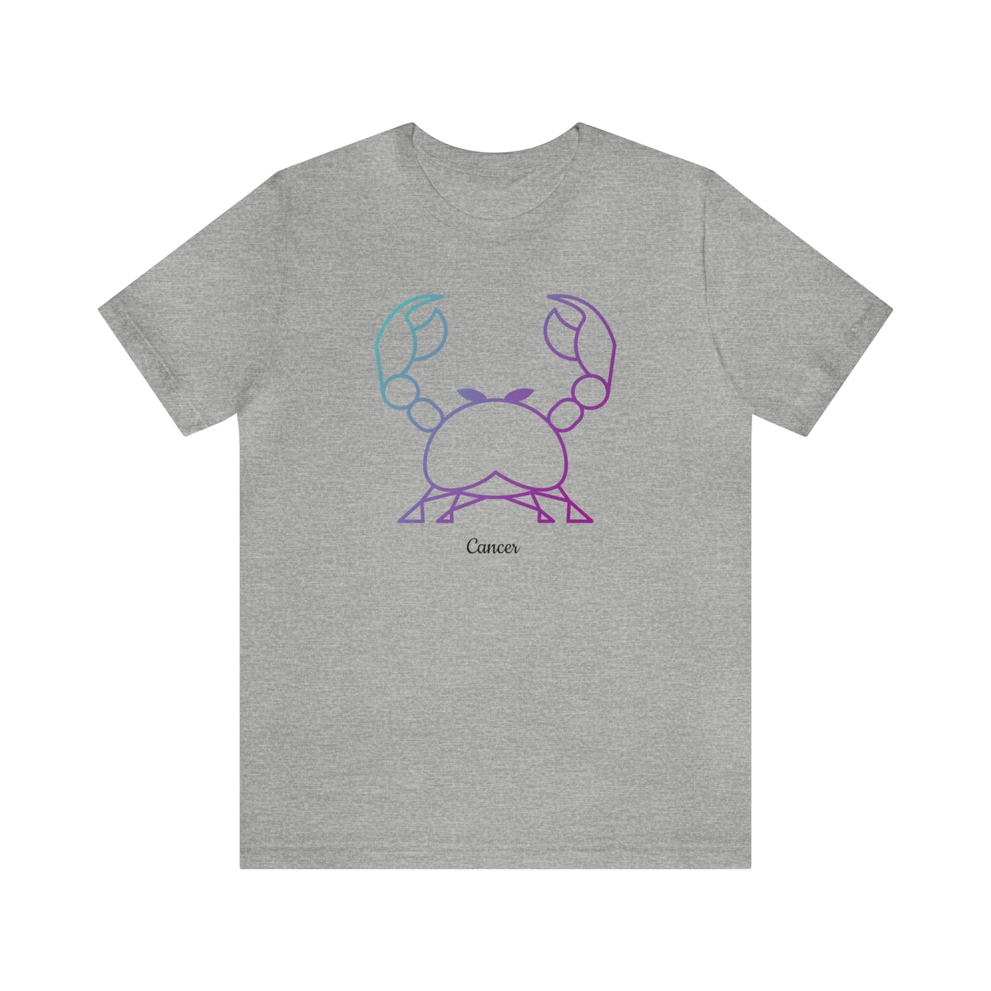 Cancer T-Shirt | Fun Cancer Crab T-Shirt | Zodiac T-Shirt | Zodiac Sign Shirt | Astrology | Star Sign | Unisex Jersey Short Sleeve Tee