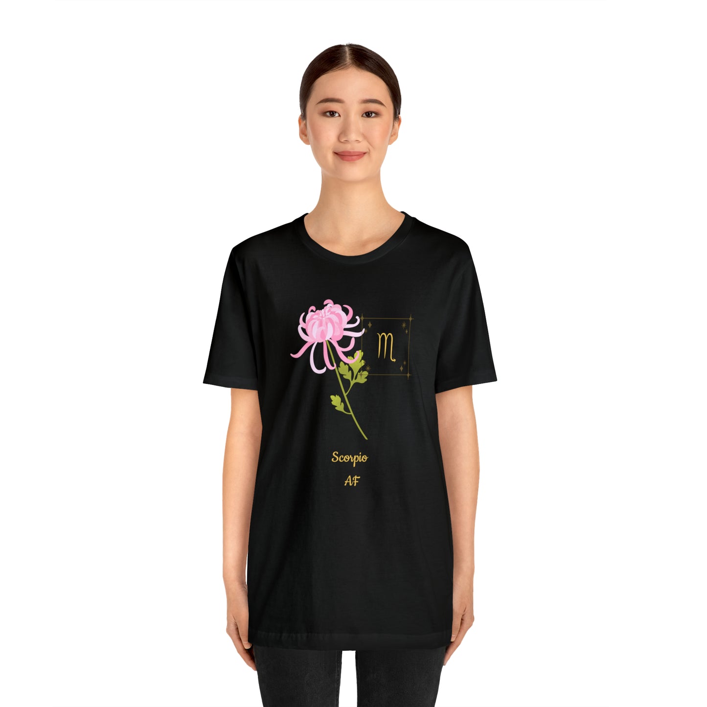 Scorpio Symbol & SignT-Shirt | Fun Scorpio T-Shirt | Zodiac T-Shirt | Zodiac Sign Shirt | Astrology | Star Sign | Unisex Jersey Short Sleeve Tee