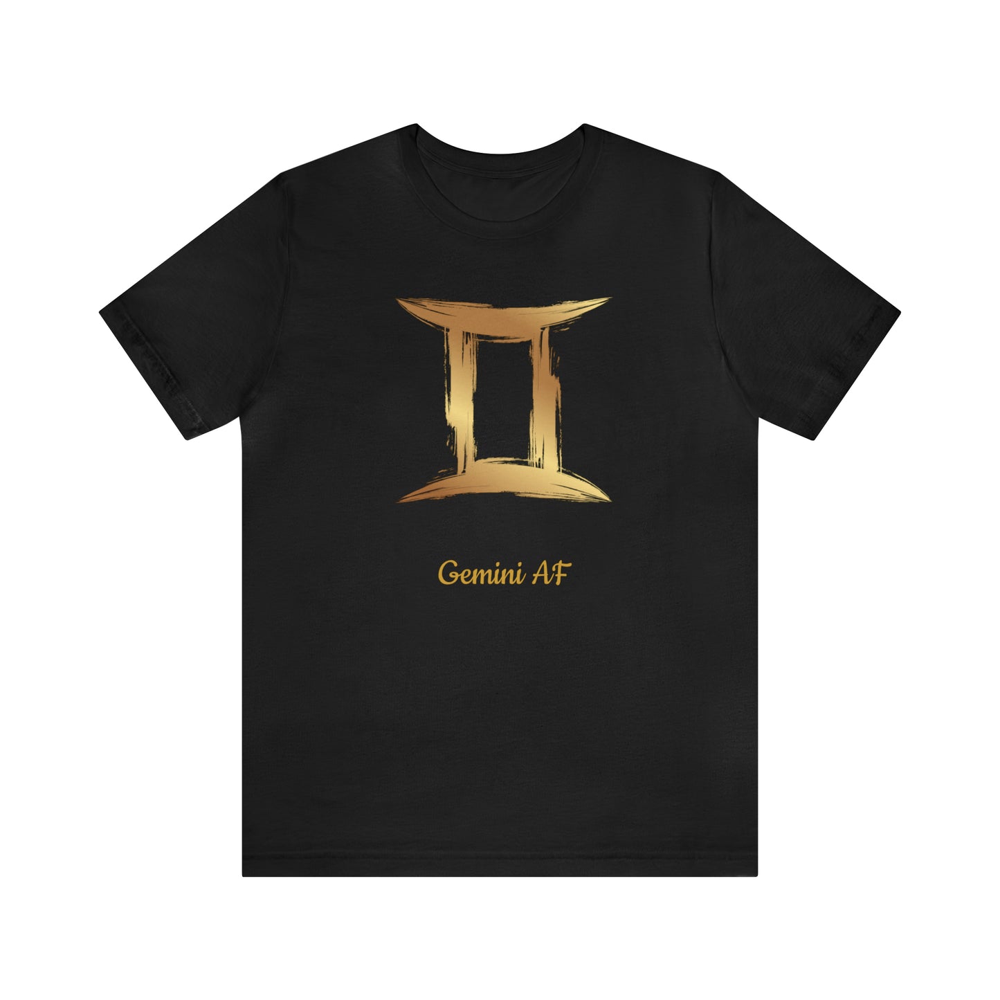 Gemini Symbol AF T-Shirt | Fun Gemini T-Shirt | Zodiac T-Shirt | Zodiac Sign Shirt | Astrology | Star Sign | Unisex Jersey Short Sleeve Tee