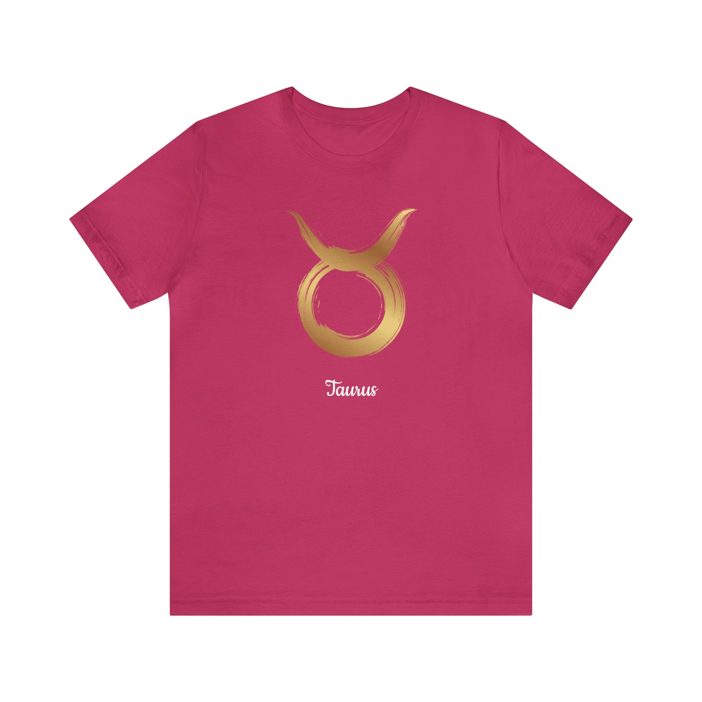 Taurus Symbol T-Shirt | Fun Taurus T-Shirt | Zodiac T-Shirt | Zodiac Sign Shirt | Astrology | Star Sign | Unisex Jersey Short Sleeve Tee