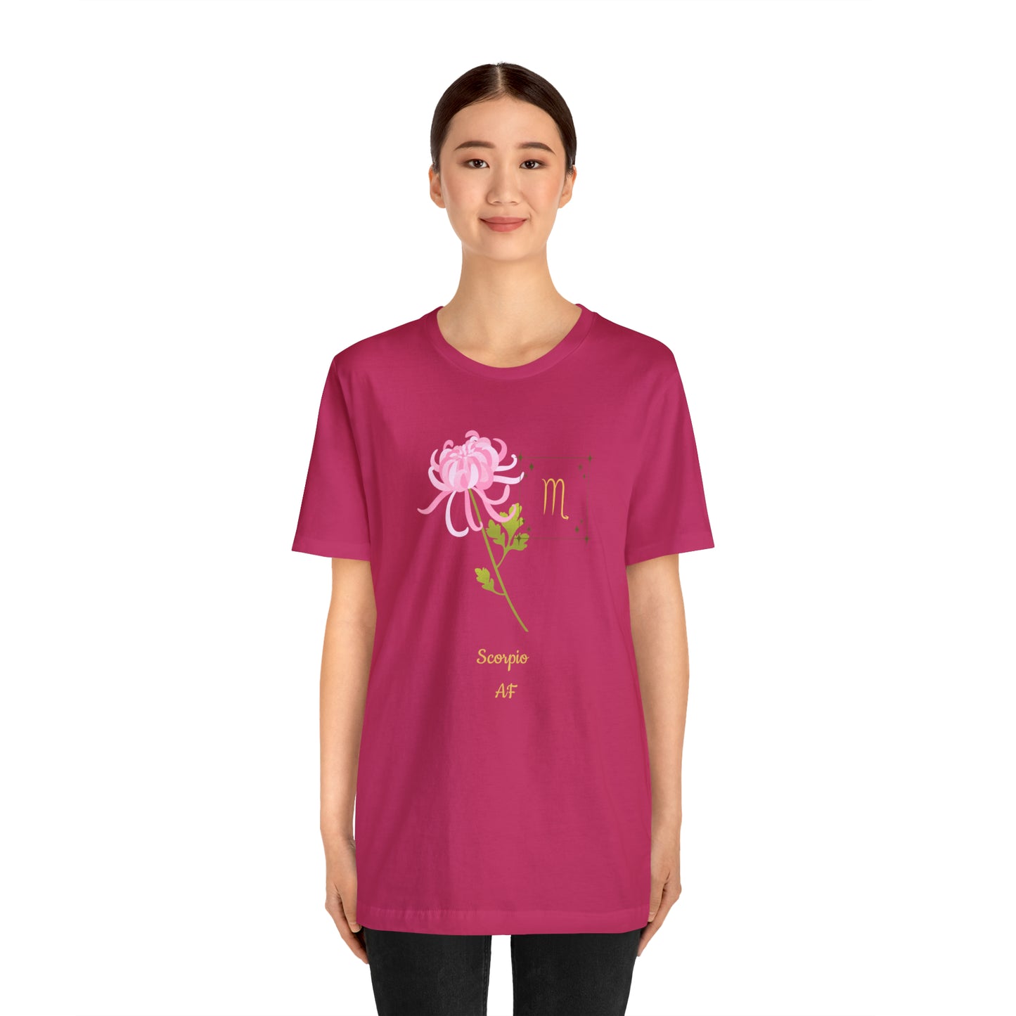 Scorpio Symbol & SignT-Shirt | Fun Scorpio T-Shirt | Zodiac T-Shirt | Zodiac Sign Shirt | Astrology | Star Sign | Unisex Jersey Short Sleeve Tee