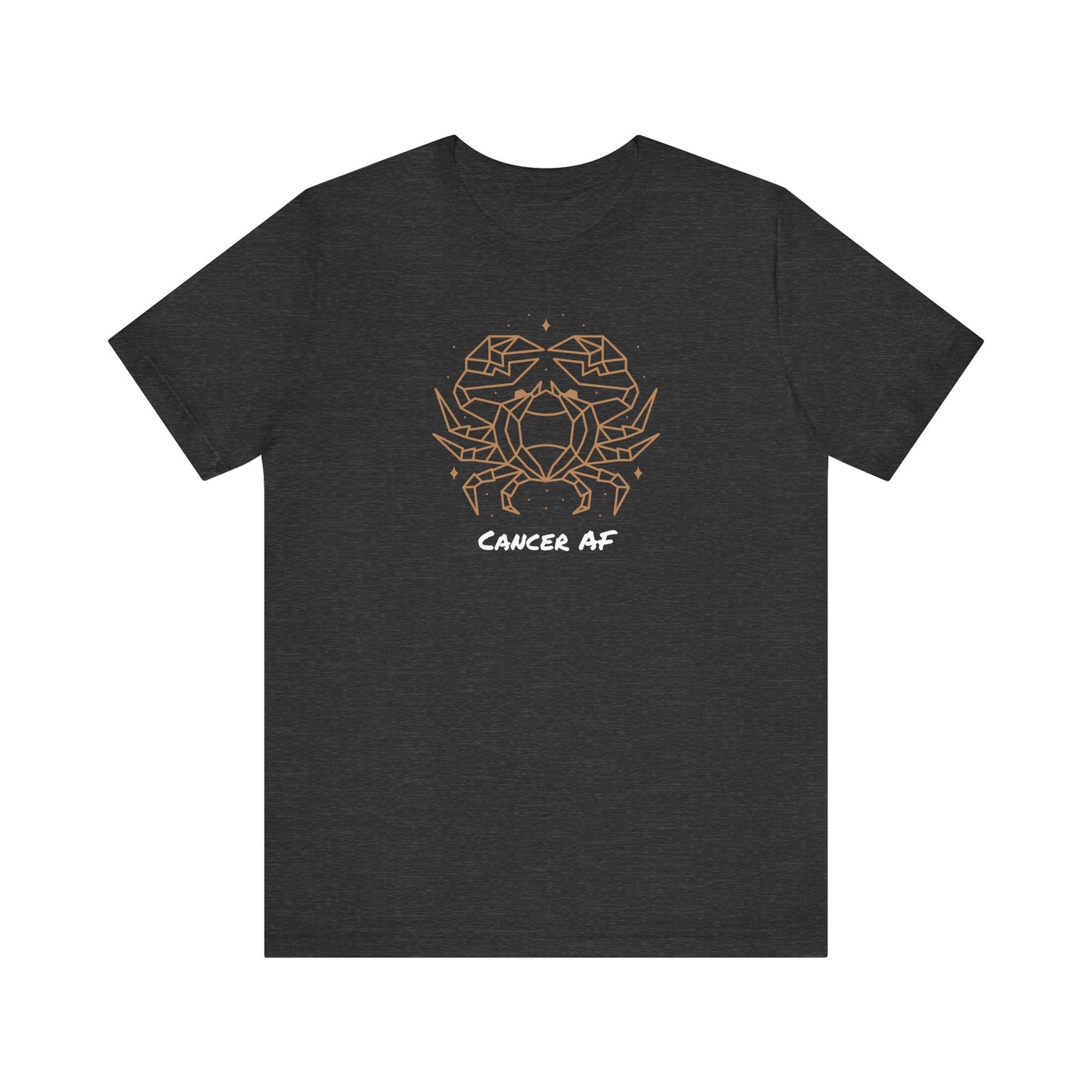 Cancer Star Crab AF T-Shirt | Fun Cancer T-Shirt | Zodiac T-Shirt | Zodiac Sign Shirt | Astrology | Star Sign | Unisex Jersey Short Sleeve Tee