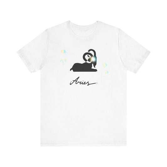 Aries the Ram T-Shirt | Fun Aries T-Shirt | Zodiac T-Shirt | Zodiac Sign Shirt | Astrology | Star Sign | Unisex Jersey Short Sleeve Tee