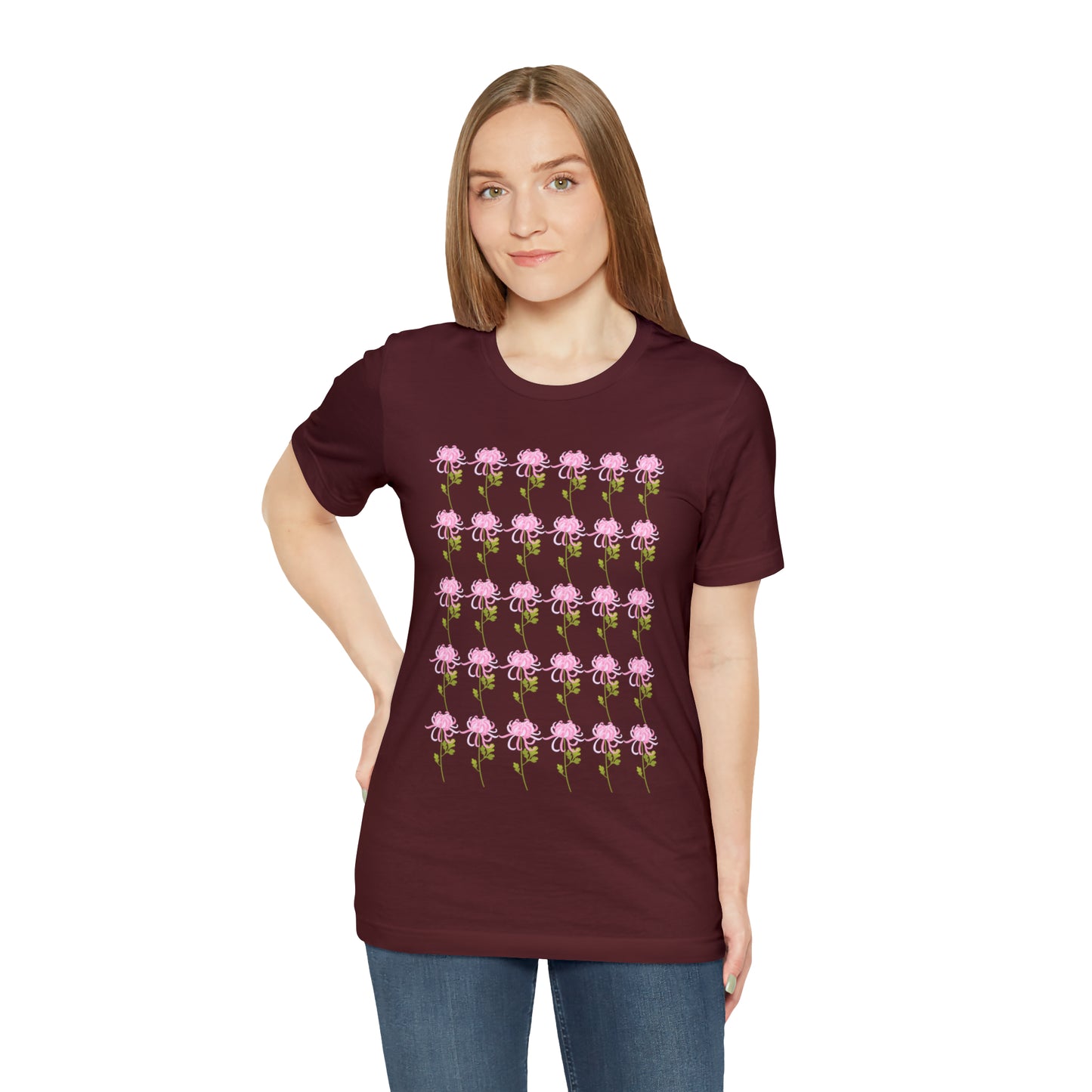 Scorpio Small Flower Pattern T-Shirt | Fun Scorpio T-Shirt | Zodiac T-Shirt | Zodiac Sign Shirt | Astrology | Star Sign | Unisex Jersey Short Sleeve Tee