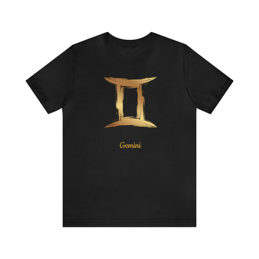 Gemini Symbol T-Shirt | Fun Gemini T-Shirt | Zodiac T-Shirt | Zodiac Sign Shirt | Astrology | Star Sign | Unisex Jersey Short Sleeve Tee