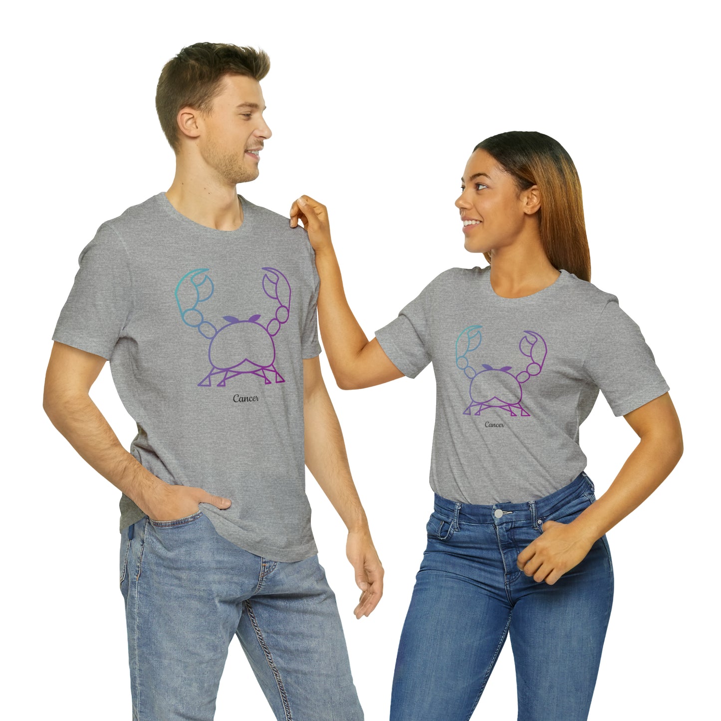 Cancer T-Shirt | Fun Cancer Crab T-Shirt | Zodiac T-Shirt | Zodiac Sign Shirt | Astrology | Star Sign | Unisex Jersey Short Sleeve Tee