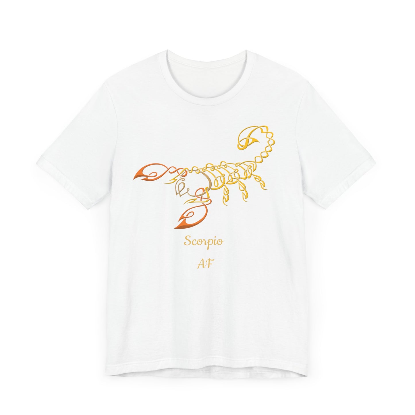 Scorpio AF Scorpion T-Shirt | Fun Scorpio T-Shirt | Zodiac T-Shirt | Zodiac Sign Shirt | Astrology | Star Sign | Unisex Jersey Short Sleeve Tee