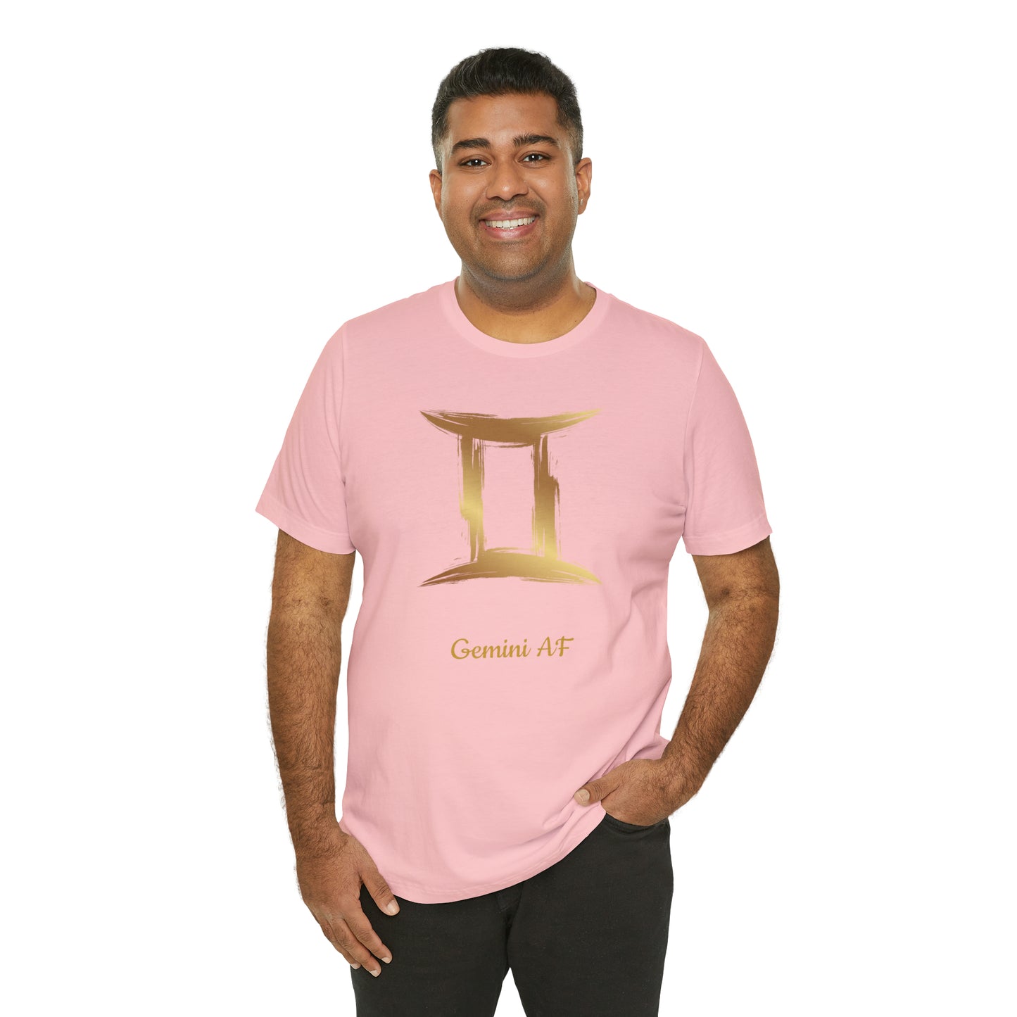 Gemini Symbol AF T-Shirt | Fun Gemini T-Shirt | Zodiac T-Shirt | Zodiac Sign Shirt | Astrology | Star Sign | Unisex Jersey Short Sleeve Tee