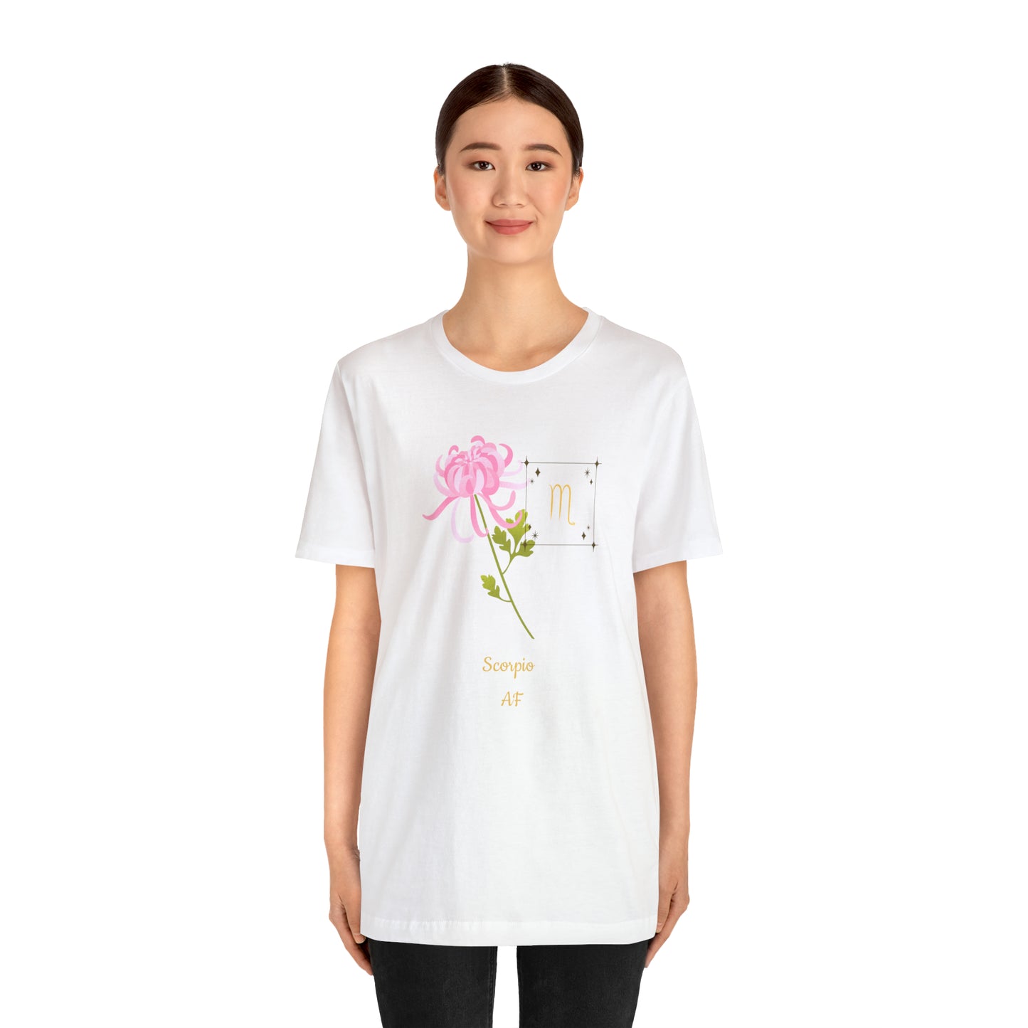 Scorpio Symbol & SignT-Shirt | Fun Scorpio T-Shirt | Zodiac T-Shirt | Zodiac Sign Shirt | Astrology | Star Sign | Unisex Jersey Short Sleeve Tee
