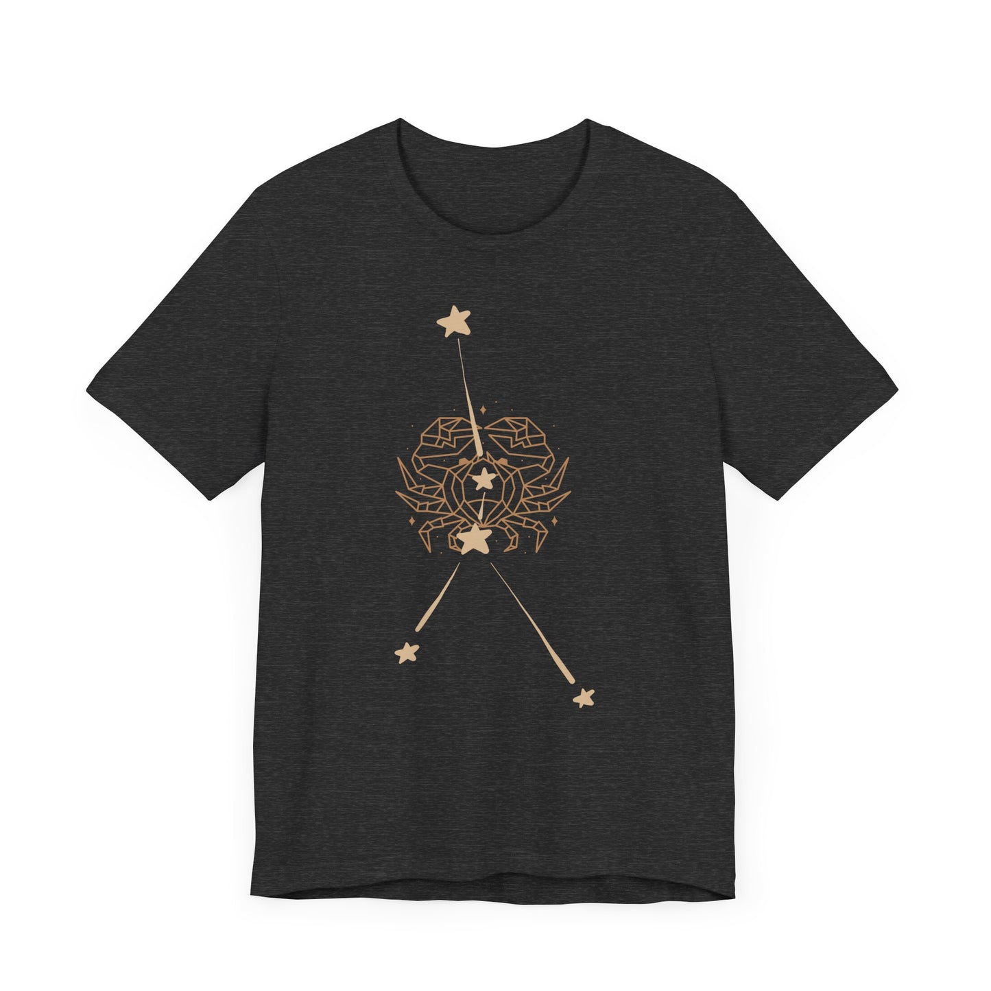 Cancer Crab and Constellation Phase T-Shirt | Fun Cancer T-Shirt | Zodiac T-Shirt | Zodiac Sign Shirt | Astrology | Star Sign | Unisex Jersey Short Sleeve Tee