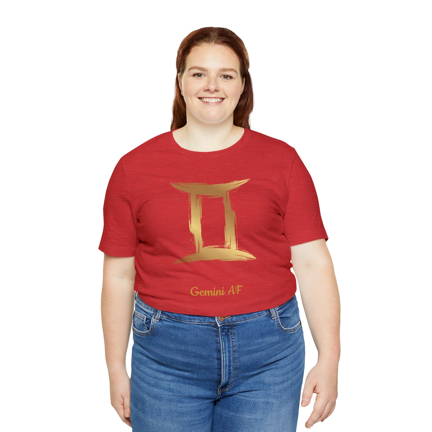 Gemini Symbol AF T-Shirt | Fun Gemini T-Shirt | Zodiac T-Shirt | Zodiac Sign Shirt | Astrology | Star Sign | Unisex Jersey Short Sleeve Tee