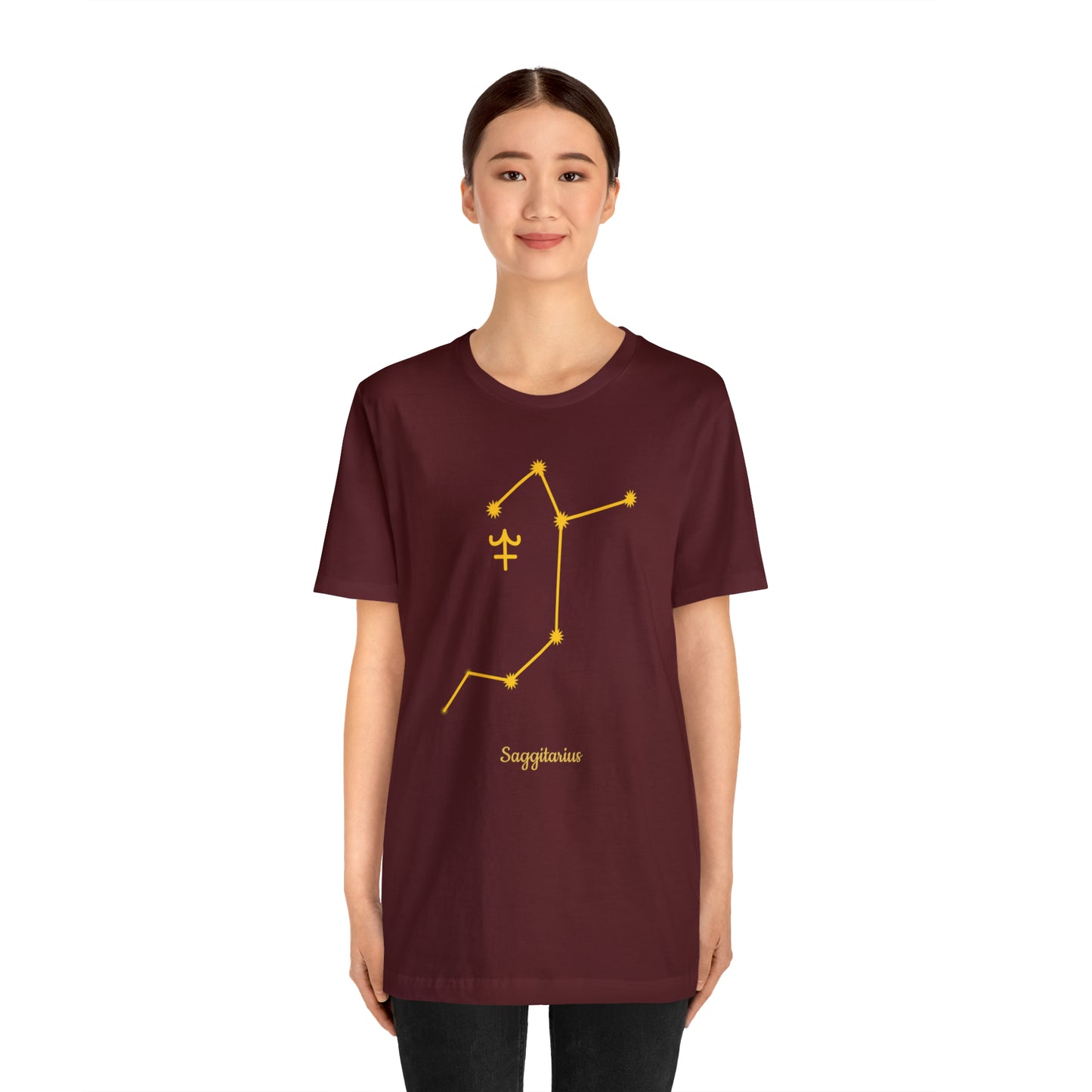 Sagittarius Stars T-Shirt | Fun Sagittarius T-Shirt | Zodiac T-Shirt | Zodiac Sign Shirt | Astrology | Star Sign | Unisex Jersey Short Sleeve Tee