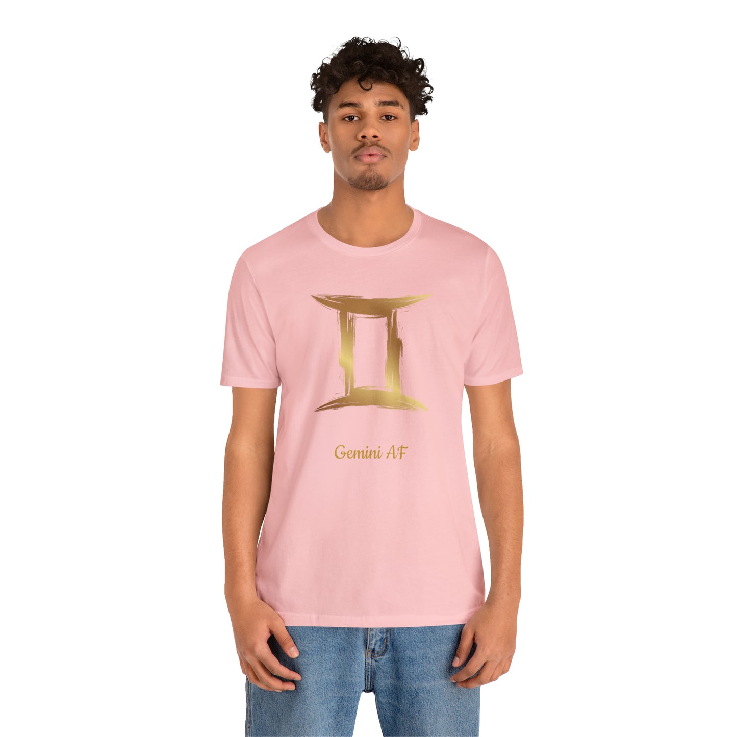 Gemini Symbol AF T-Shirt | Fun Gemini T-Shirt | Zodiac T-Shirt | Zodiac Sign Shirt | Astrology | Star Sign | Unisex Jersey Short Sleeve Tee