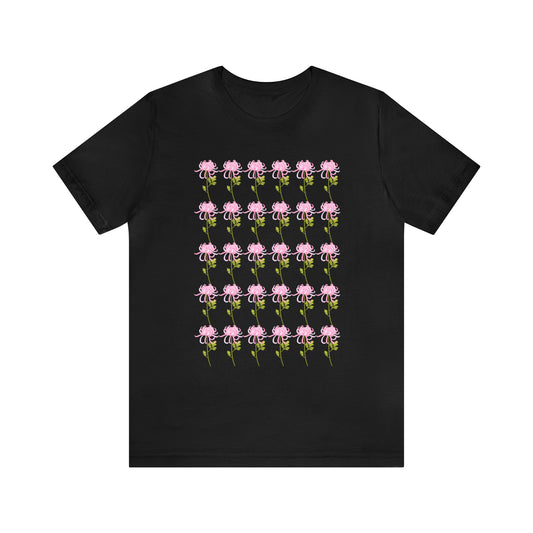 Scorpio Small Flower Pattern T-Shirt | Fun Scorpio T-Shirt | Zodiac T-Shirt | Zodiac Sign Shirt | Astrology | Star Sign | Unisex Jersey Short Sleeve Tee
