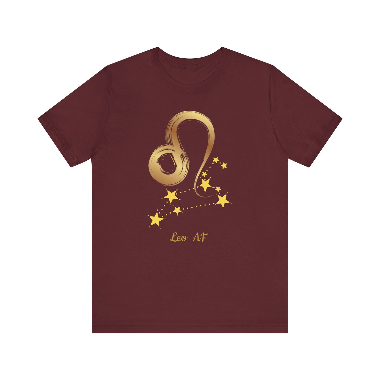 Leo Symbol AF T-Shirt | Fun Leo T-Shirt | Zodiac T-Shirt | Zodiac Sign Shirt | Astrology | Star Sign | Unisex Jersey Short Sleeve Tee