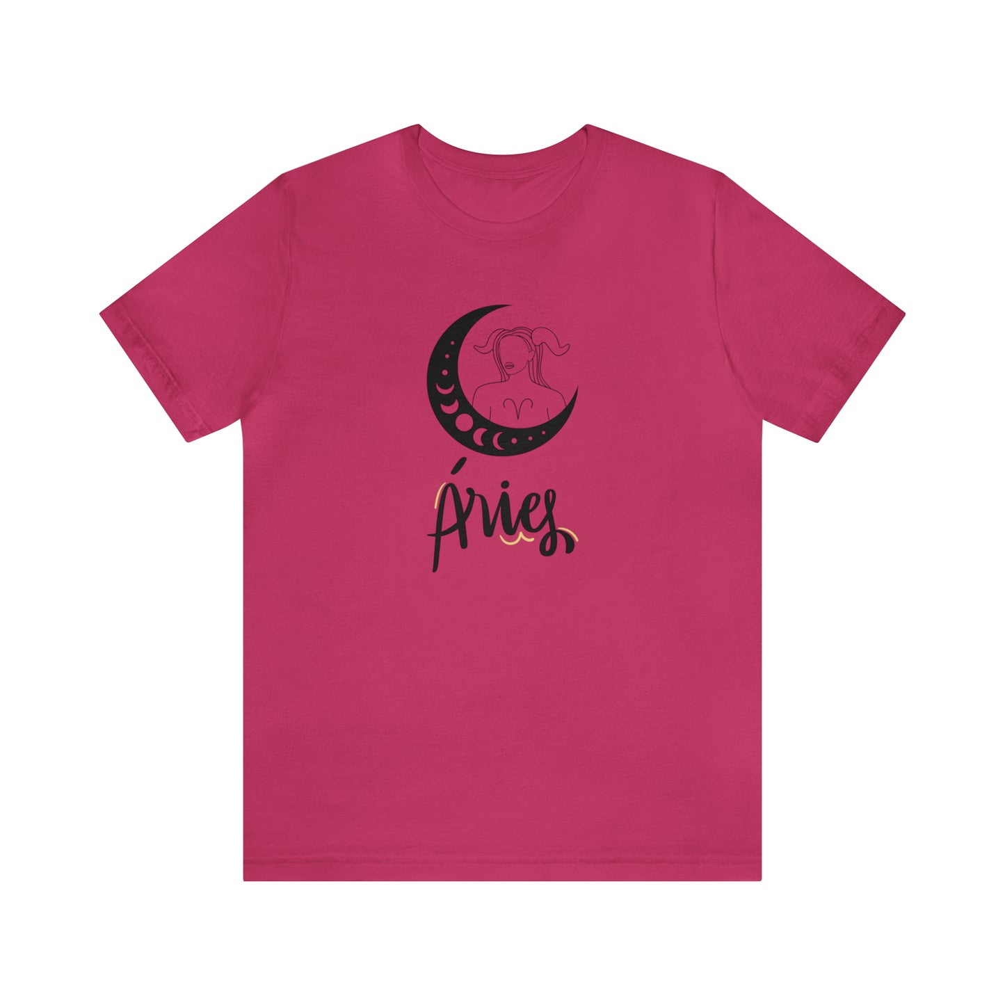 Aries Moon Goddess AF T-Shirt | Fun Aries T-Shirt | Zodiac T-Shirt | Zodiac Sign Shirt | Astrology | Star Sign | Unisex Jersey Short Sleeve Tee