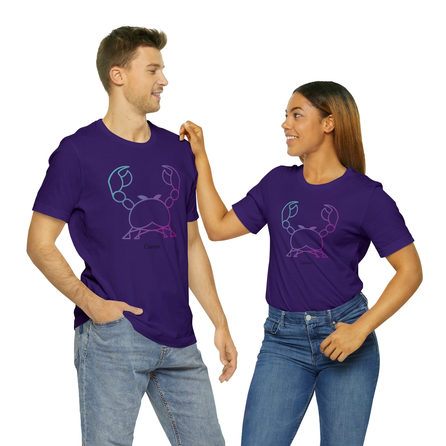 Cancer T-Shirt | Fun Cancer Crab T-Shirt | Zodiac T-Shirt | Zodiac Sign Shirt | Astrology | Star Sign | Unisex Jersey Short Sleeve Tee
