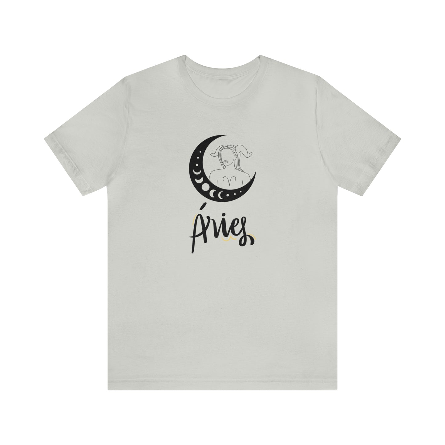 Aries Moon Goddess AF T-Shirt | Fun Aries T-Shirt | Zodiac T-Shirt | Zodiac Sign Shirt | Astrology | Star Sign | Unisex Jersey Short Sleeve Tee