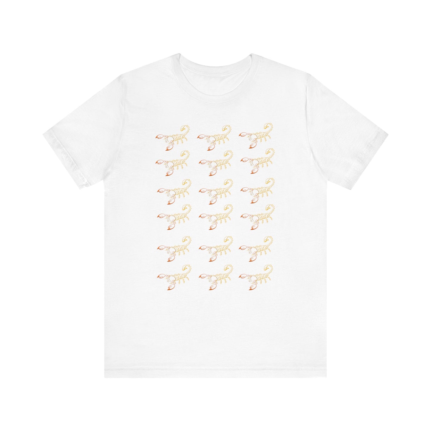 Scorpio Symbol Pattern T-Shirt | Fun Scorpio T-Shirt | Zodiac T-Shirt | Zodiac Sign Shirt | Astrology | Star Sign | Unisex Jersey Short Sleeve Tee