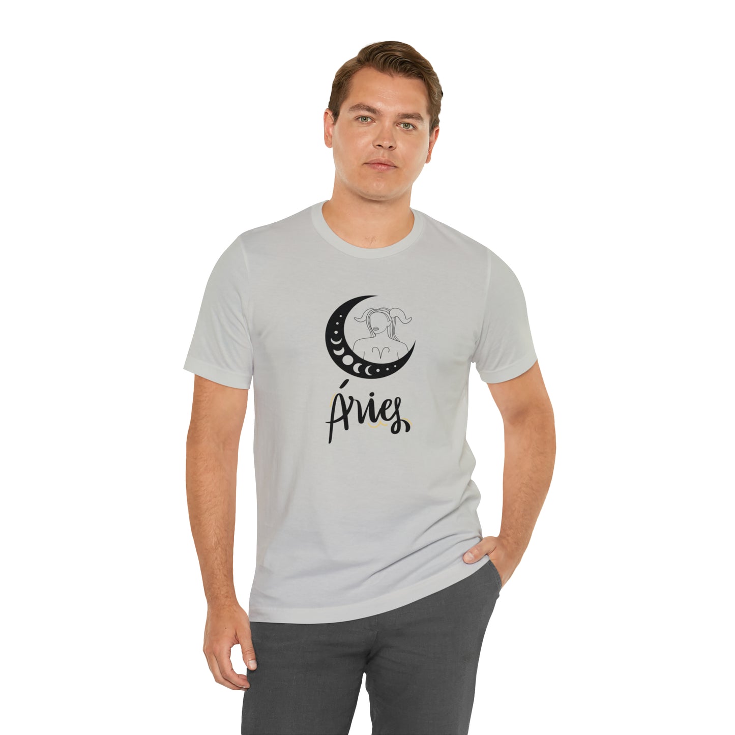 Aries Moon Goddess AF T-Shirt | Fun Aries T-Shirt | Zodiac T-Shirt | Zodiac Sign Shirt | Astrology | Star Sign | Unisex Jersey Short Sleeve Tee
