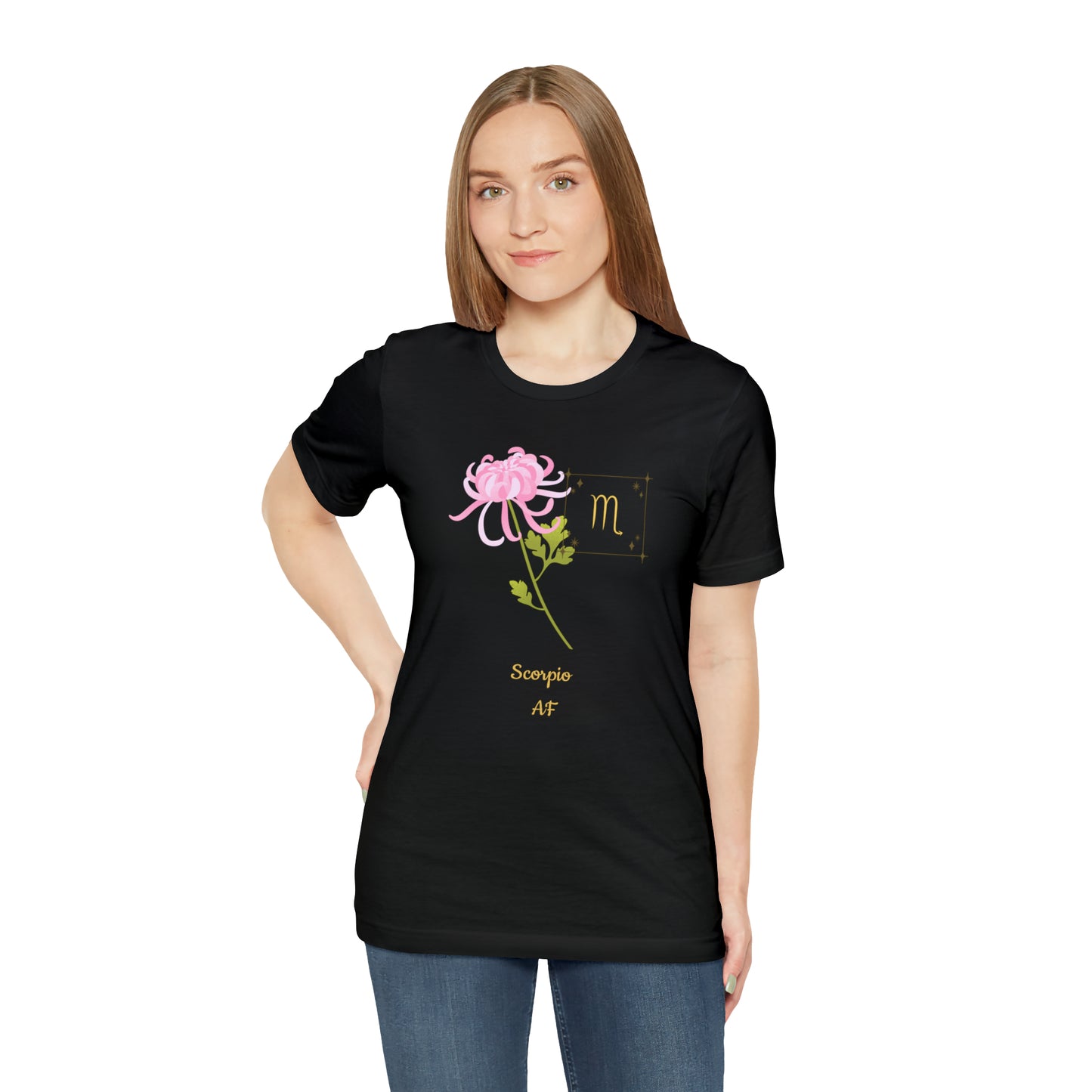 Scorpio Symbol & SignT-Shirt | Fun Scorpio T-Shirt | Zodiac T-Shirt | Zodiac Sign Shirt | Astrology | Star Sign | Unisex Jersey Short Sleeve Tee