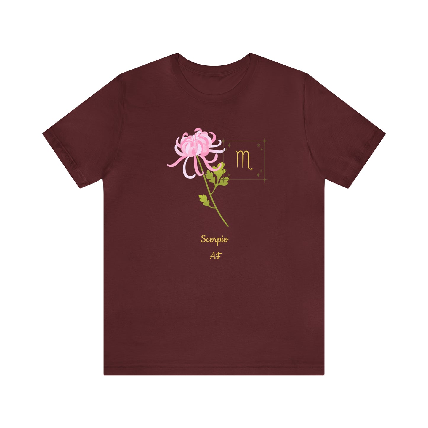 Scorpio Symbol & SignT-Shirt | Fun Scorpio T-Shirt | Zodiac T-Shirt | Zodiac Sign Shirt | Astrology | Star Sign | Unisex Jersey Short Sleeve Tee