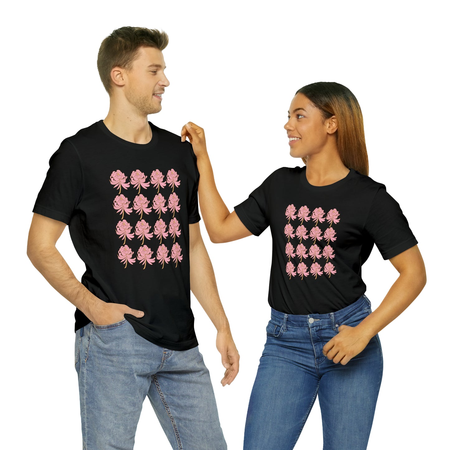 Scorpio Flower Pattern T-Shirt | Fun Scorpio T-Shirt | Zodiac T-Shirt | Zodiac Sign Shirt | Astrology | Star Sign | Unisex Jersey Short Sleeve Tee
