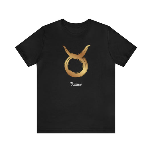 Taurus Symbol T-Shirt | Fun Taurus T-Shirt | Zodiac T-Shirt | Zodiac Sign Shirt | Astrology | Star Sign | Unisex Jersey Short Sleeve Tee