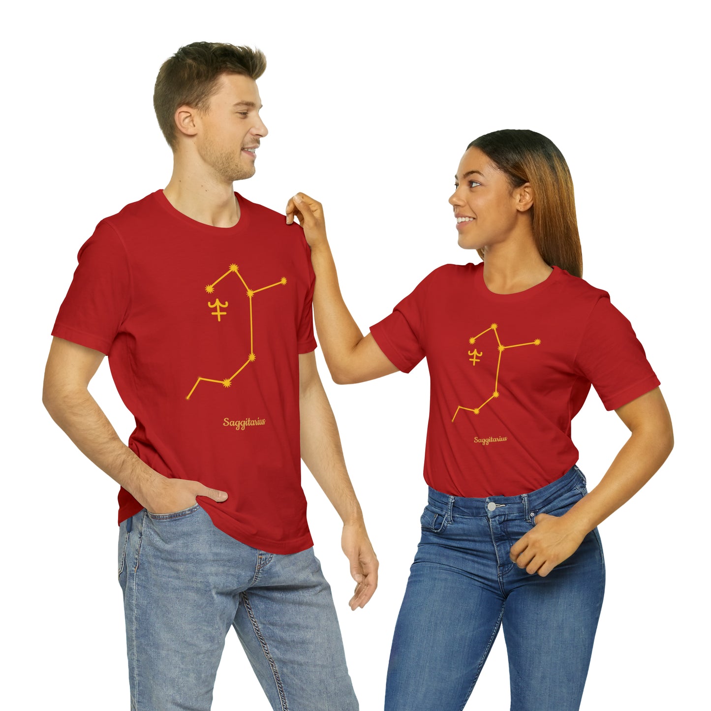 Sagittarius Stars T-Shirt | Fun Sagittarius T-Shirt | Zodiac T-Shirt | Zodiac Sign Shirt | Astrology | Star Sign | Unisex Jersey Short Sleeve Tee