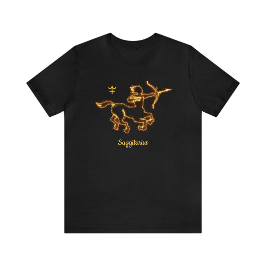 Sagittarius Fiery Centaur T-Shirt | Fun Sagittarius T-Shirt | Zodiac T-Shirt | Zodiac Sign Shirt | Astrology | Star Sign | Unisex Jersey Short Sleeve Tee