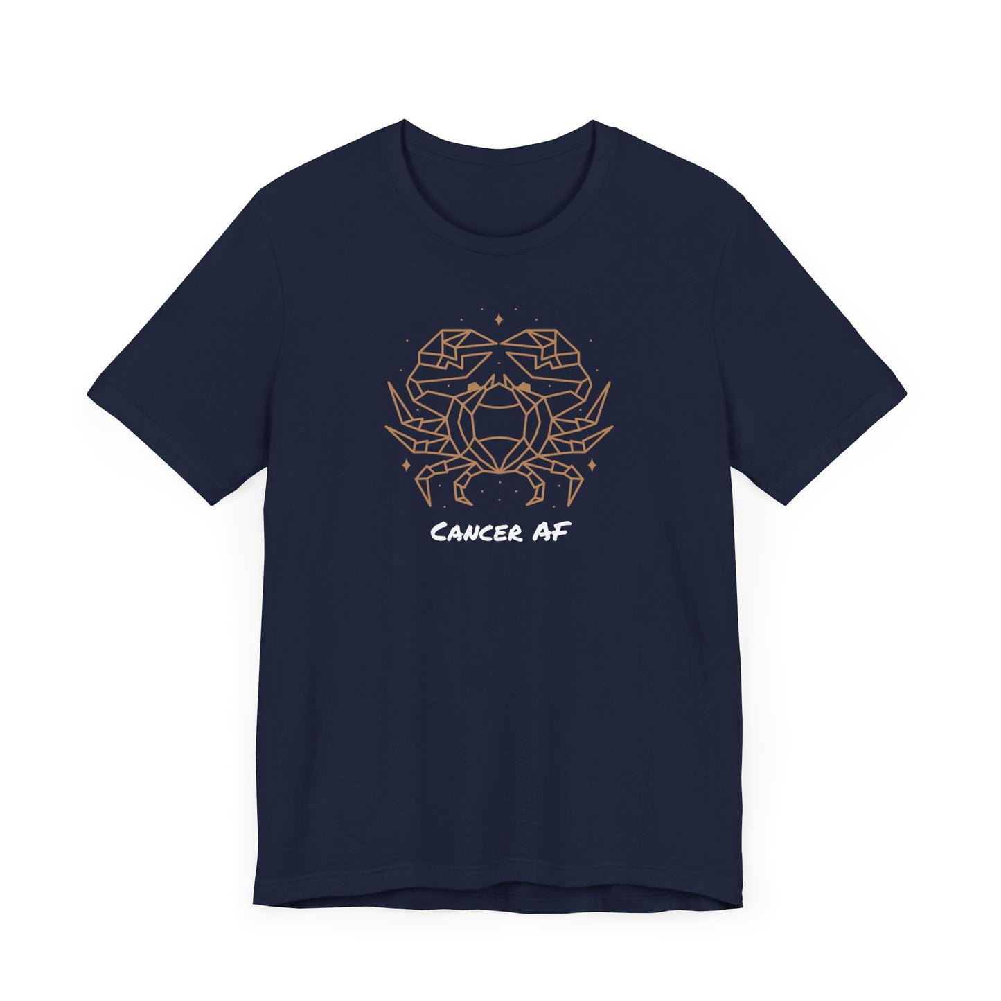 Cancer Star Crab AF T-Shirt | Fun Cancer T-Shirt | Zodiac T-Shirt | Zodiac Sign Shirt | Astrology | Star Sign | Unisex Jersey Short Sleeve Tee