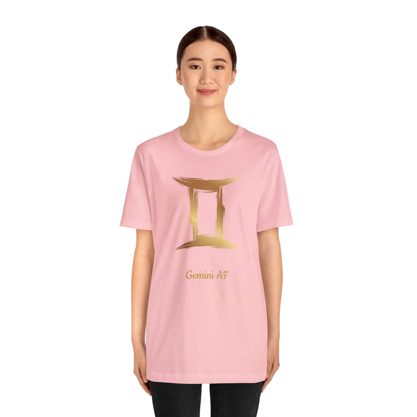 Gemini Symbol AF T-Shirt | Fun Gemini T-Shirt | Zodiac T-Shirt | Zodiac Sign Shirt | Astrology | Star Sign | Unisex Jersey Short Sleeve Tee