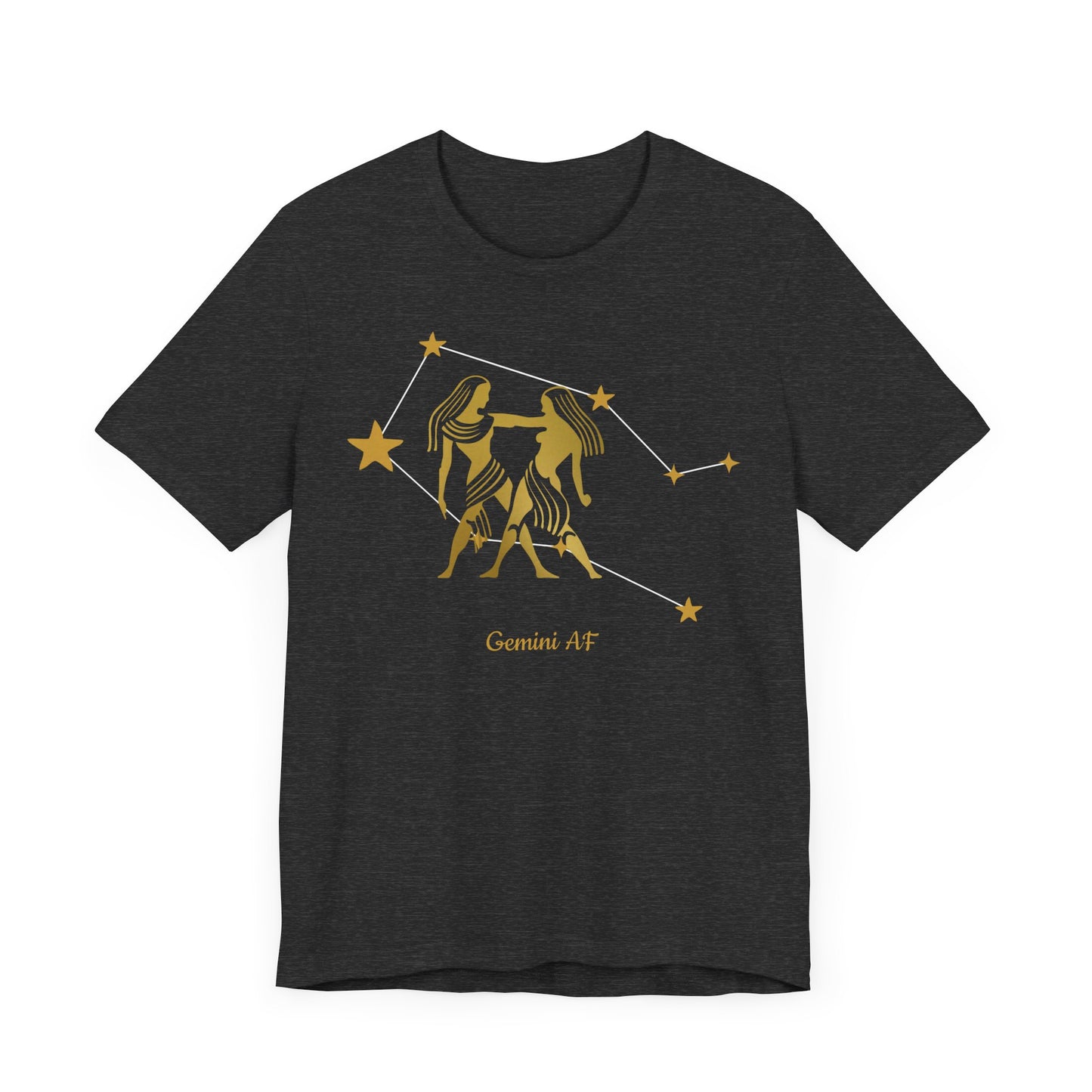 Gemini Egyptian Symbol AF T-Shirt | Fun Gemini T-Shirt | Zodiac T-Shirt | Zodiac Sign Shirt | Astrology | Star Sign | Unisex Jersey Short Sleeve Tee