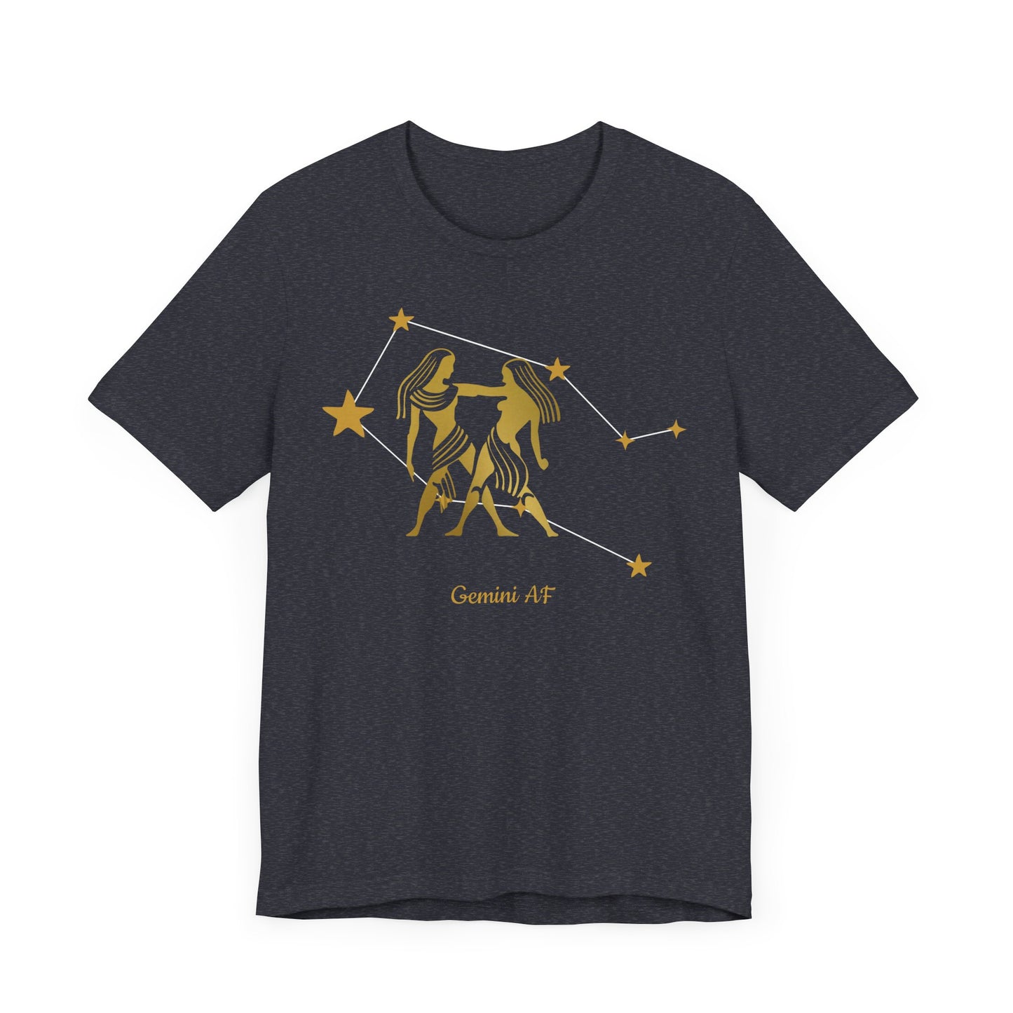 Gemini Egyptian Symbol AF T-Shirt | Fun Gemini T-Shirt | Zodiac T-Shirt | Zodiac Sign Shirt | Astrology | Star Sign | Unisex Jersey Short Sleeve Tee