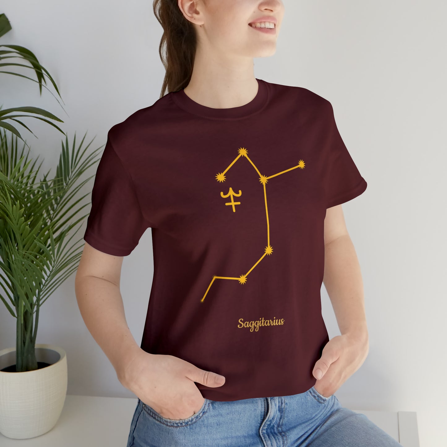 Sagittarius Stars T-Shirt | Fun Sagittarius T-Shirt | Zodiac T-Shirt | Zodiac Sign Shirt | Astrology | Star Sign | Unisex Jersey Short Sleeve Tee